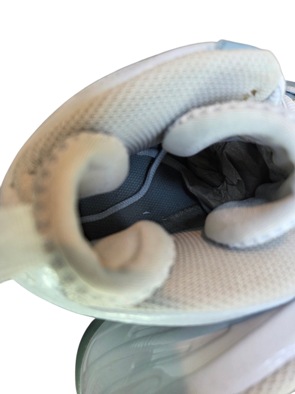 Nike Foamposite Light Blue and White High-Top Sneakers - Picture 10 of 13